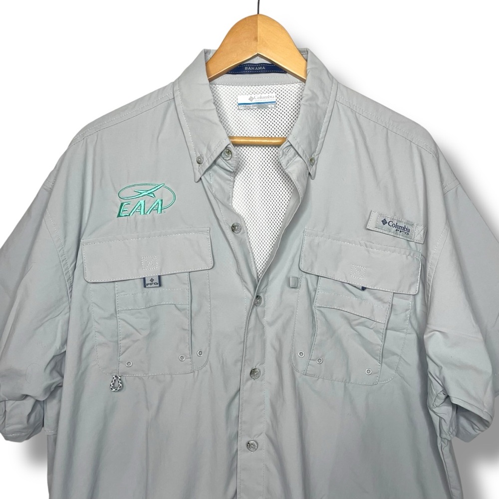 EAA Men's Columbia Bahama ll Performance Short-Sleeve Shirt Fishing Breathable M
